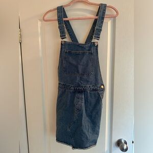Blue notes medium denim dress overalls